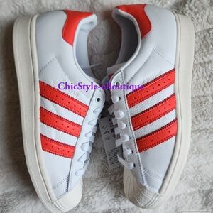 adidas Womens Superstar W Bright Red/Cloud White IG2217 Size 9